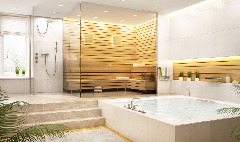Spa-Style Shower with Multiple Heads